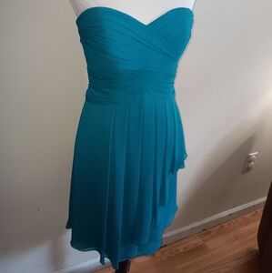 David's bridal dress size 4 teal women's
